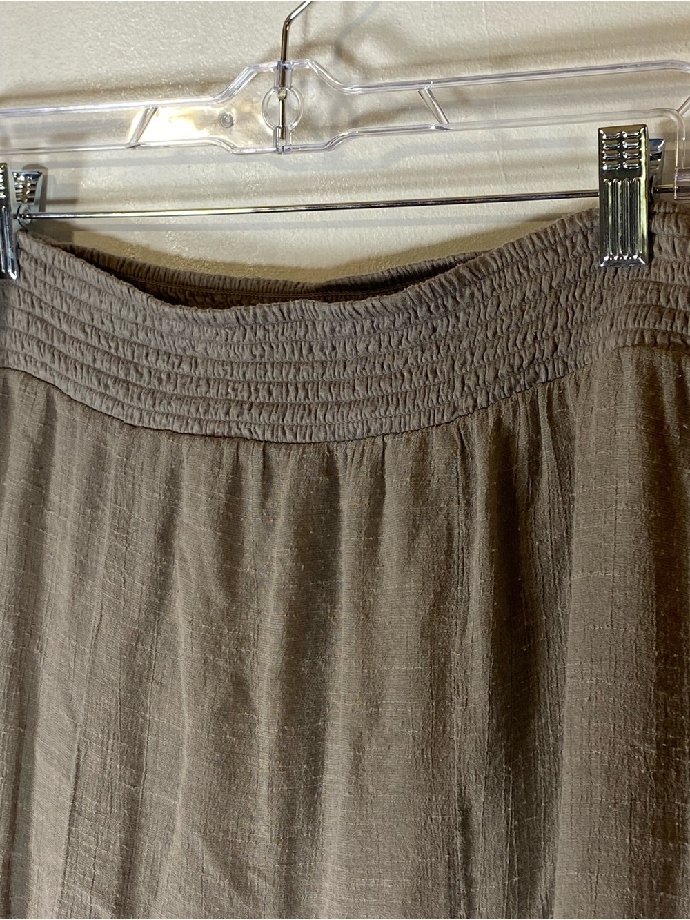 Apt 9 Lace Hem Maxi Skirt XL Taupe Boho Fairycore Whimsigoth Grunge - Picture 3 of 6